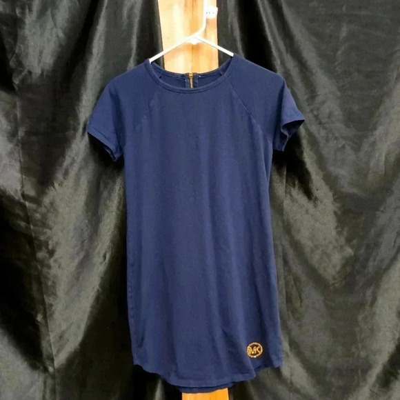 Michael kors navy blue dress with zipper and w/Michael kors logo size medium - Picture 1 of 9